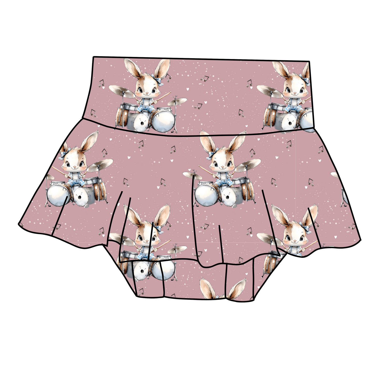 Baby skirted bummies