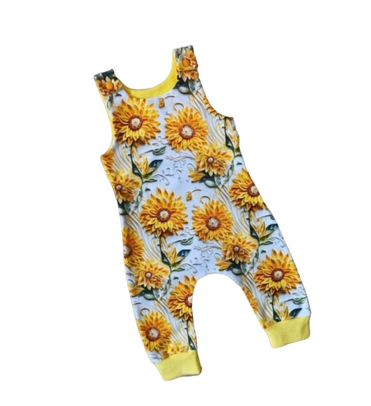 Sunflowers romper/overall