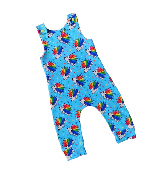 Rainbow hedgehog romper