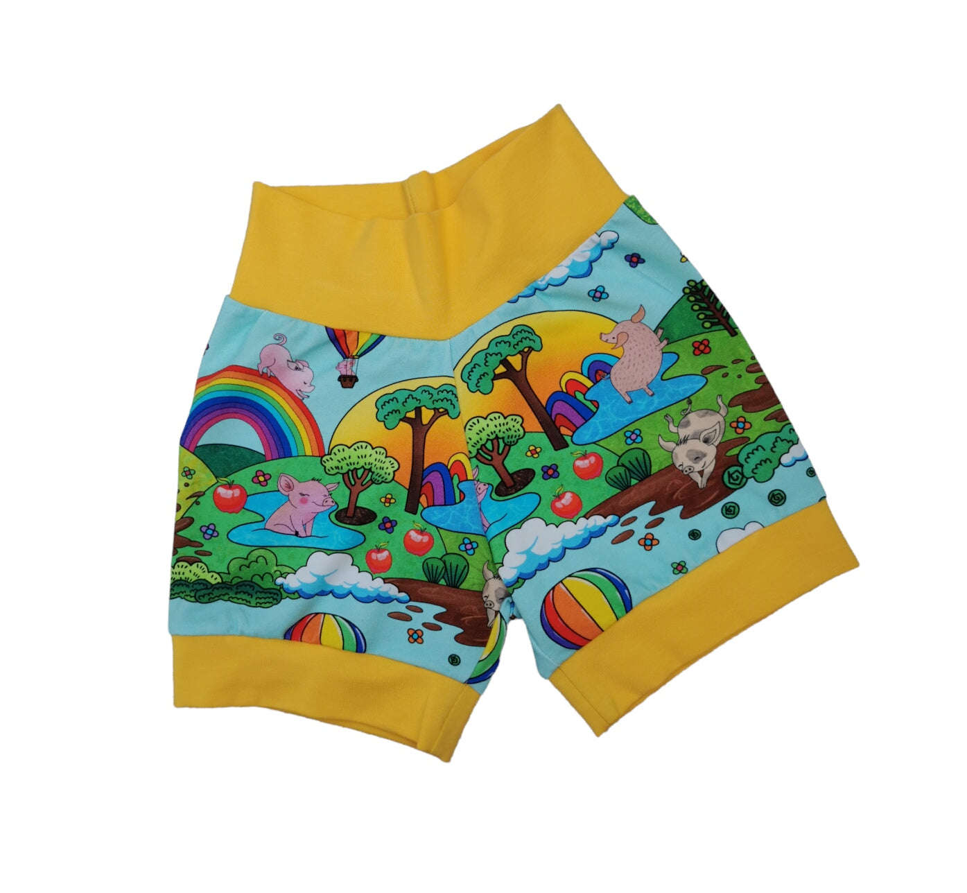 Rainbow piggies bubble shorts