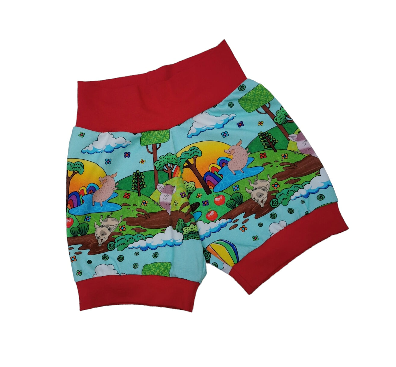 Rainbow piggies bubble shorts