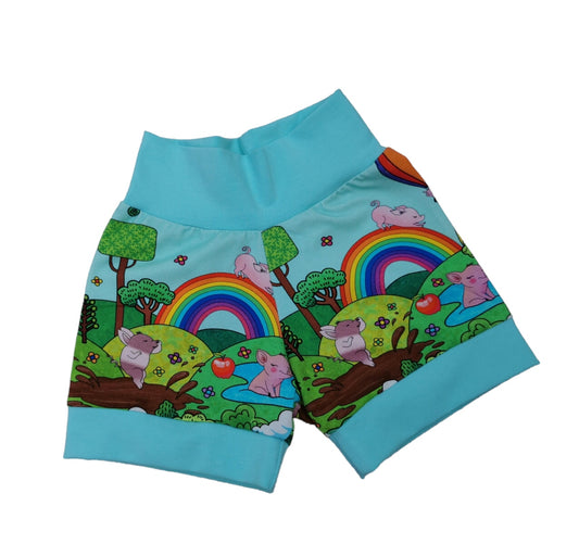 Rainbow piggies bubble shorts