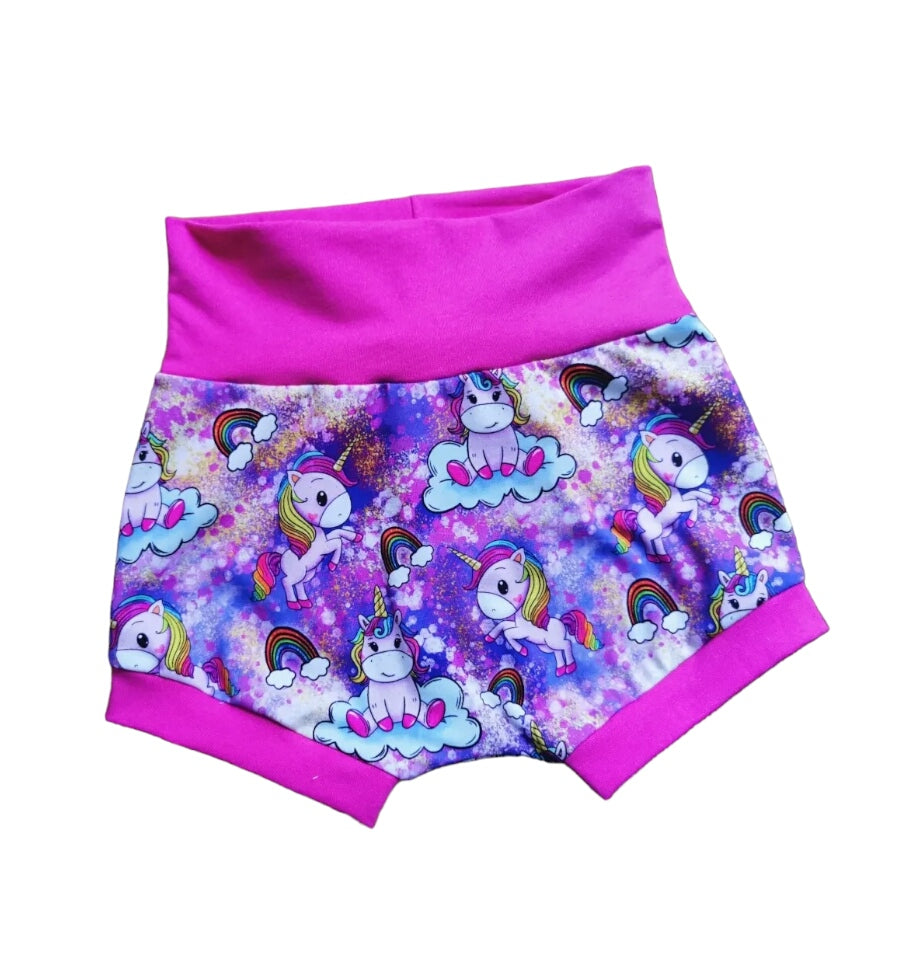 Unicorn cuffed shorts