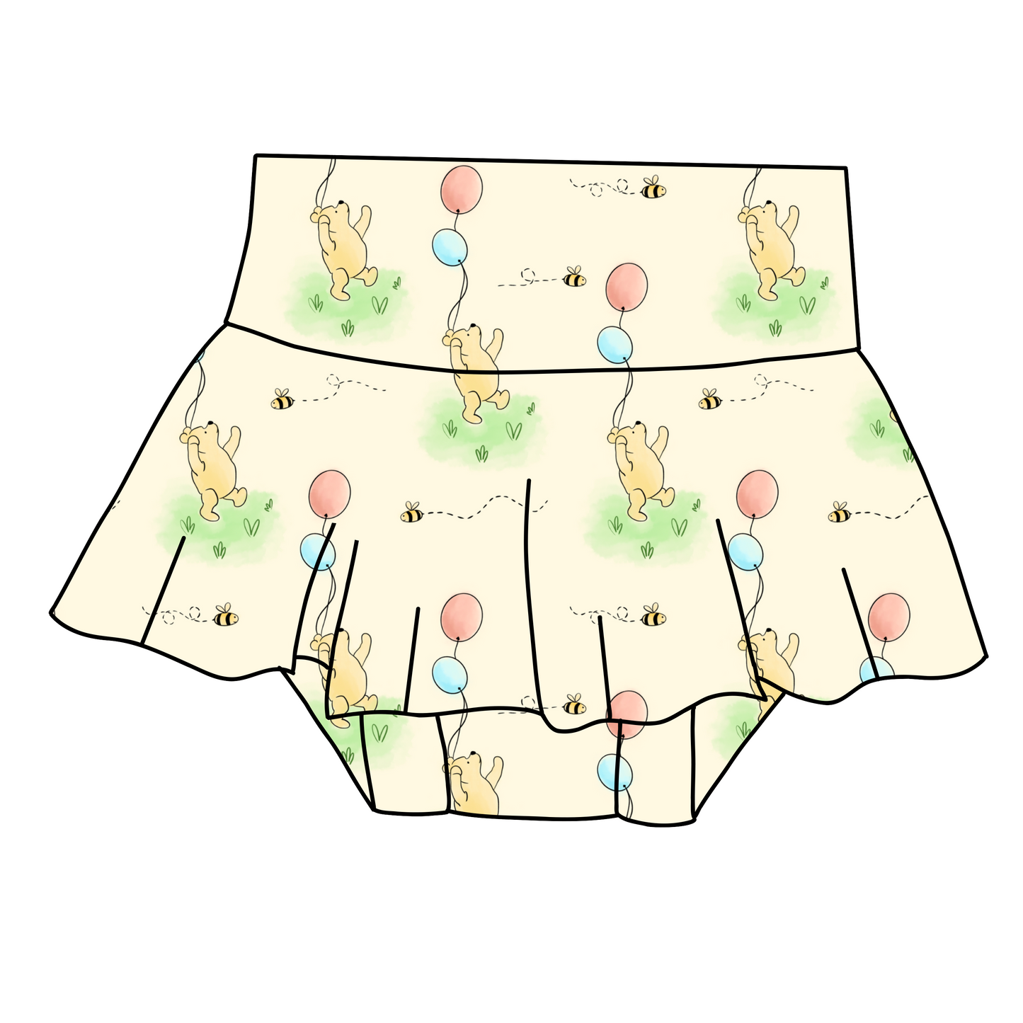 Baby skirted bummies