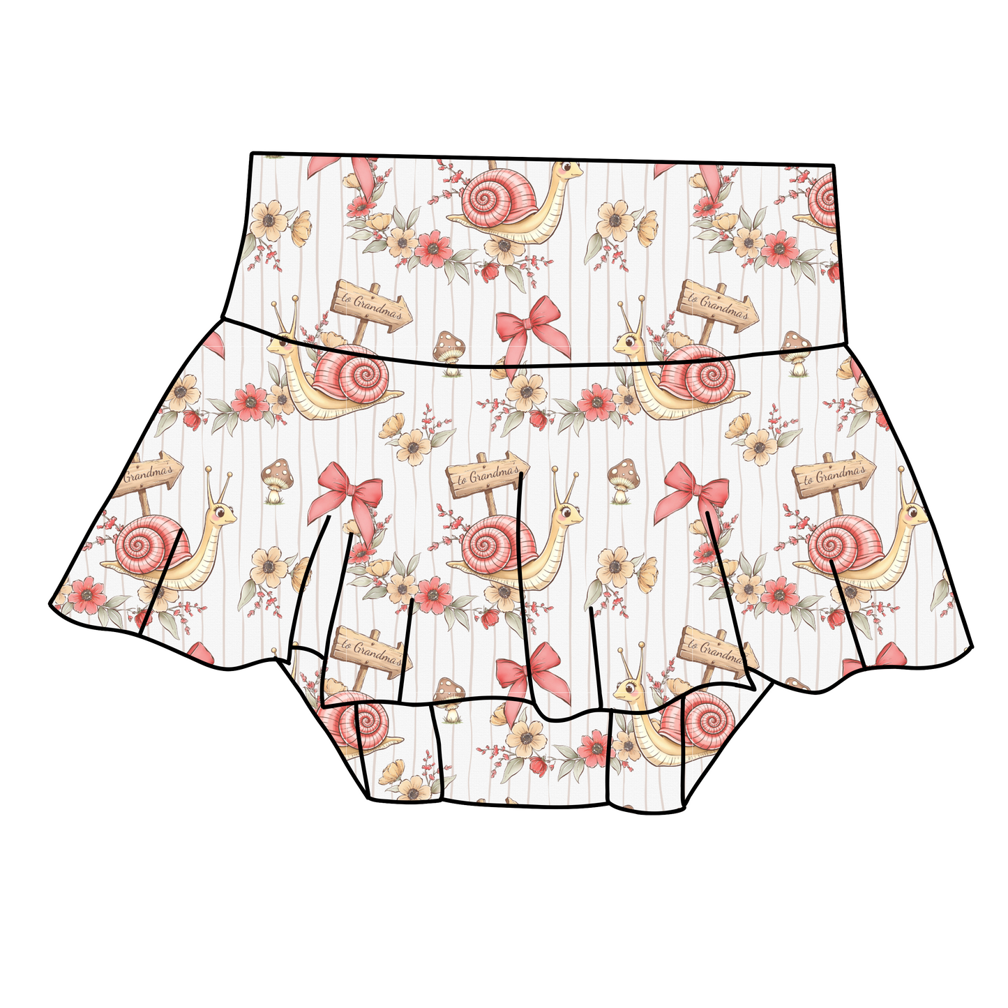 Baby skirted bummies