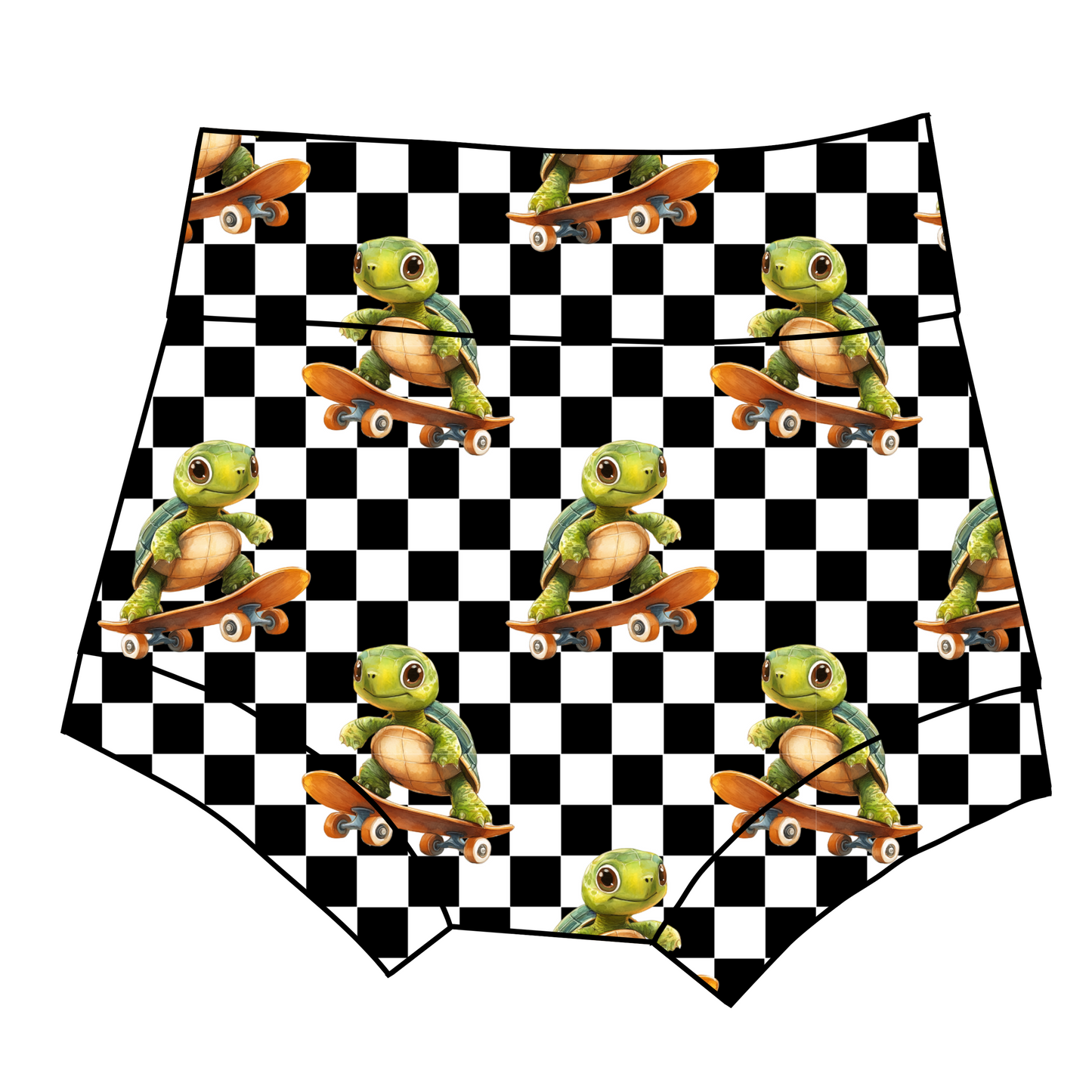 Cuffed summer shorts