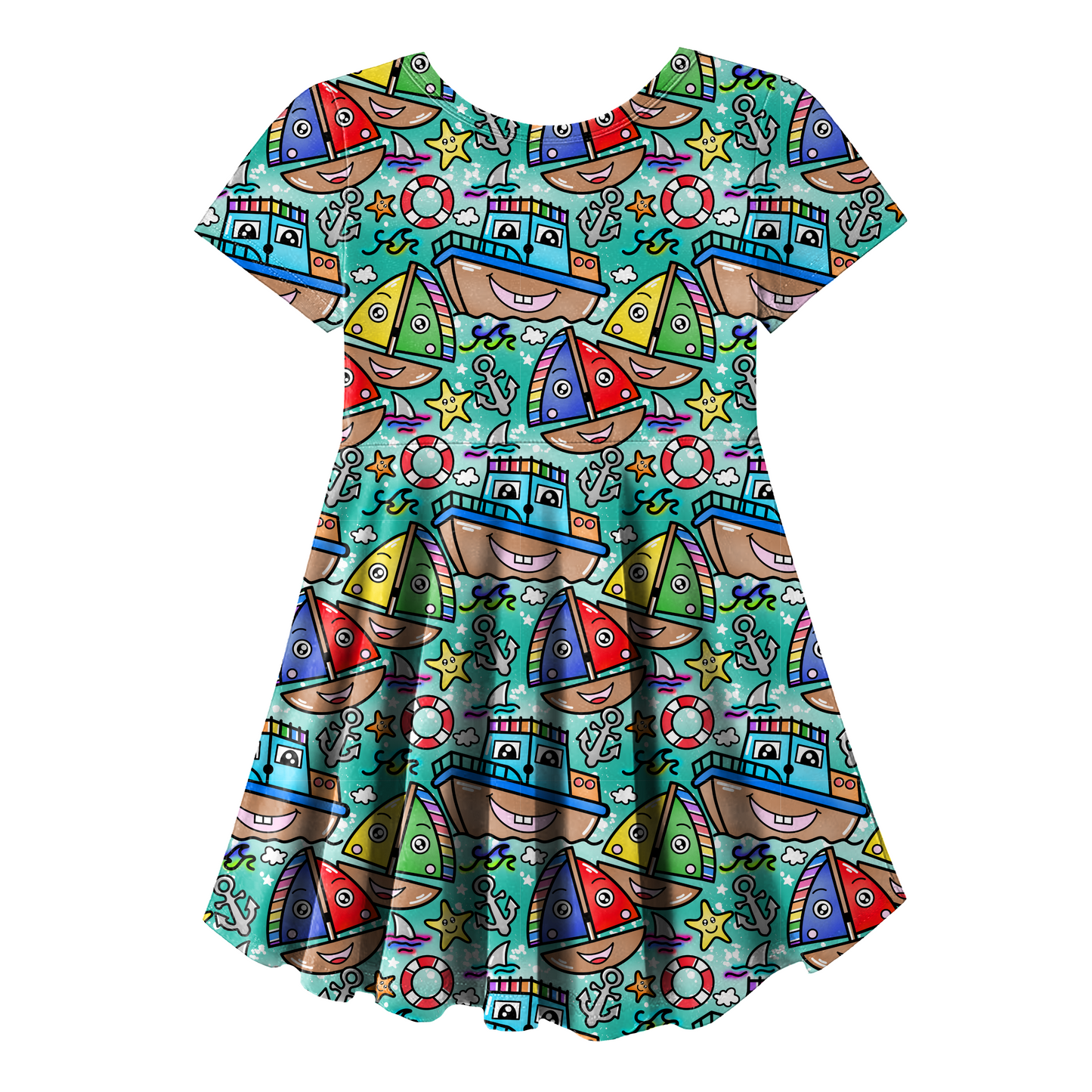 Skater dress - short sleeves, long sleeves, sleeveless