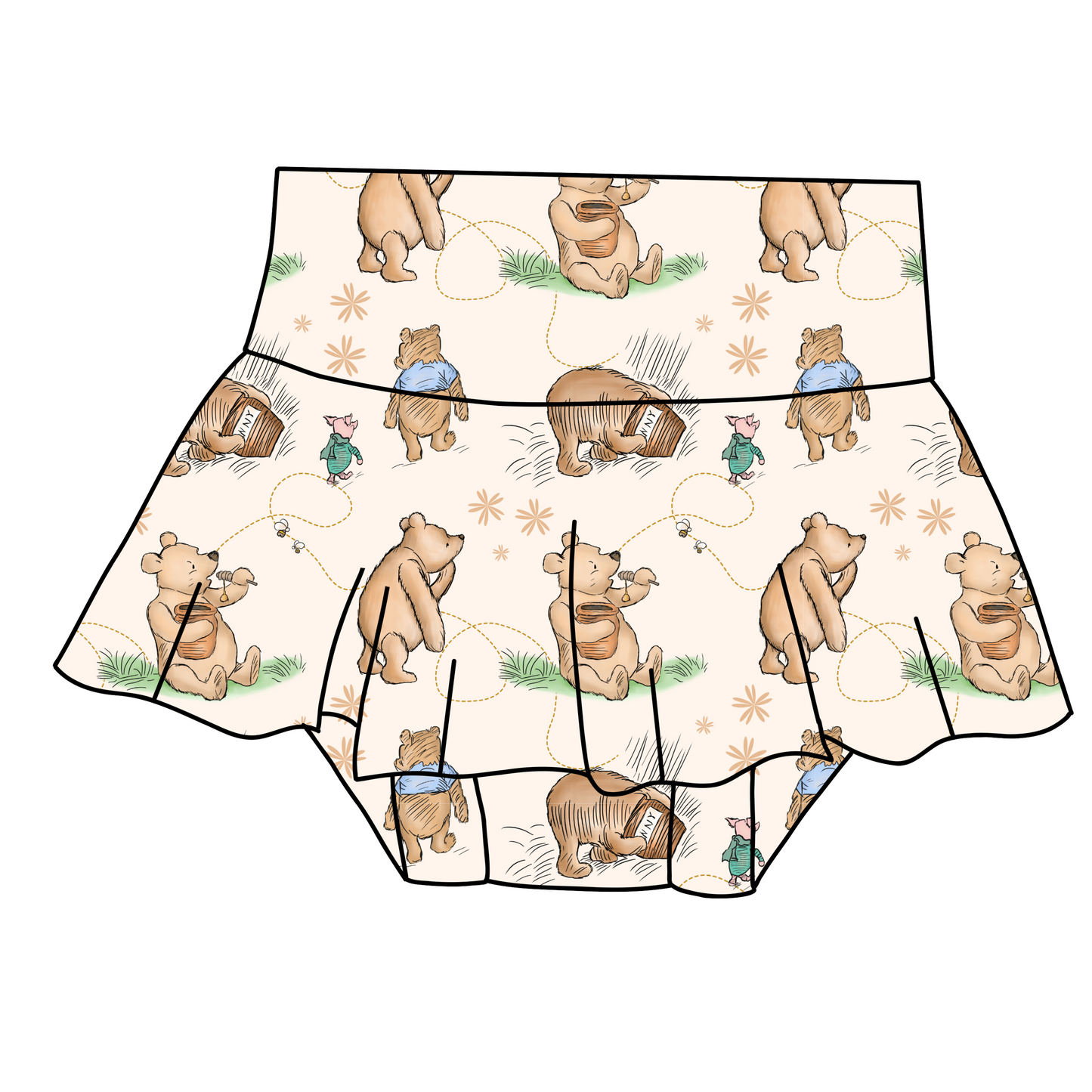 Baby skirted bummies