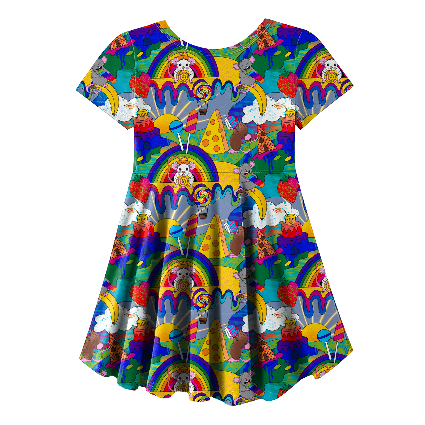 Skater dress - short sleeves, long sleeves, sleeveless