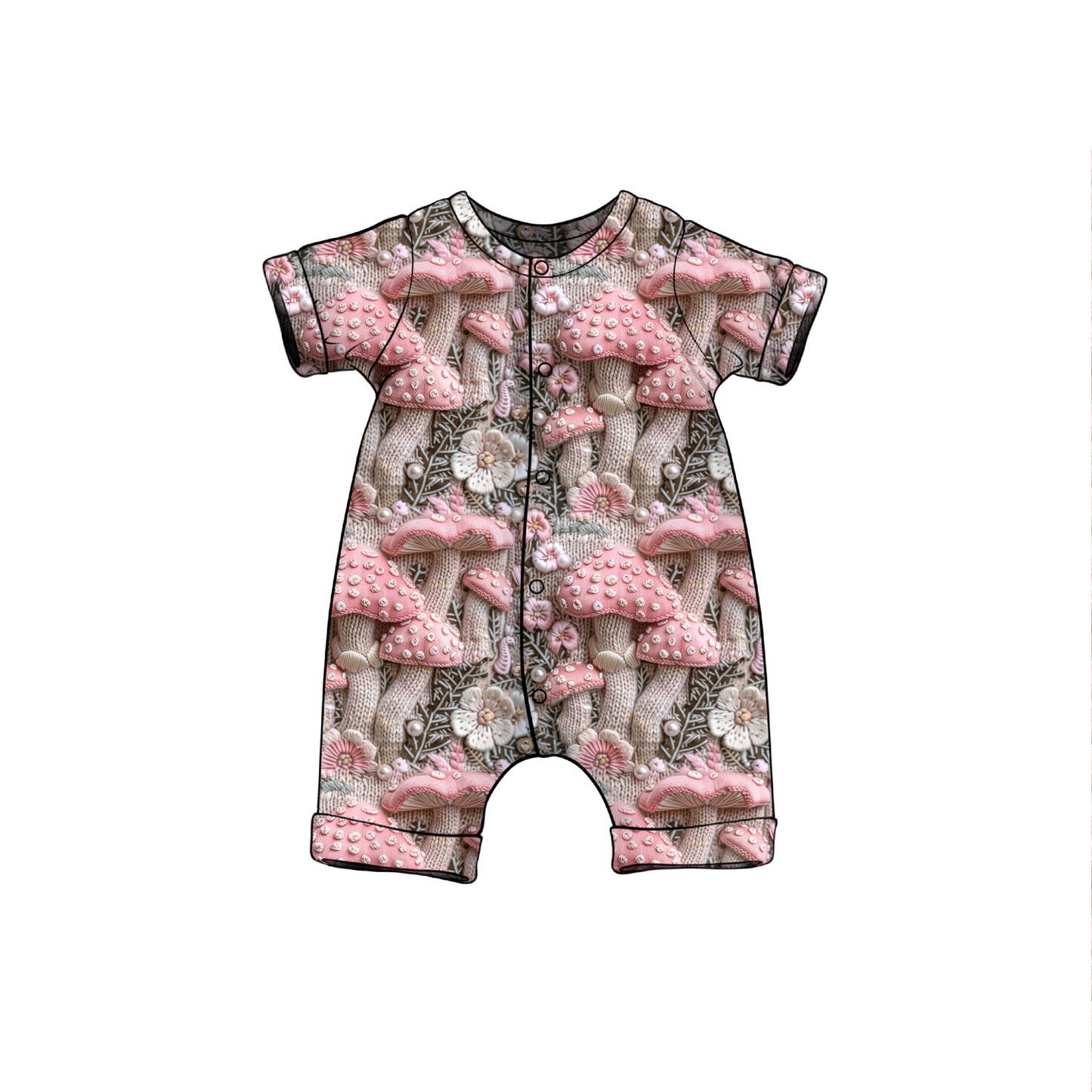 Rolled hem romper - 3 styles