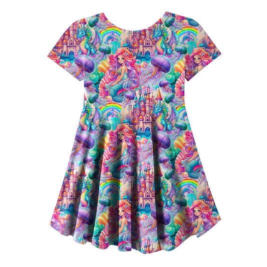 Skater dress - short sleeves, long sleeves, sleeveless