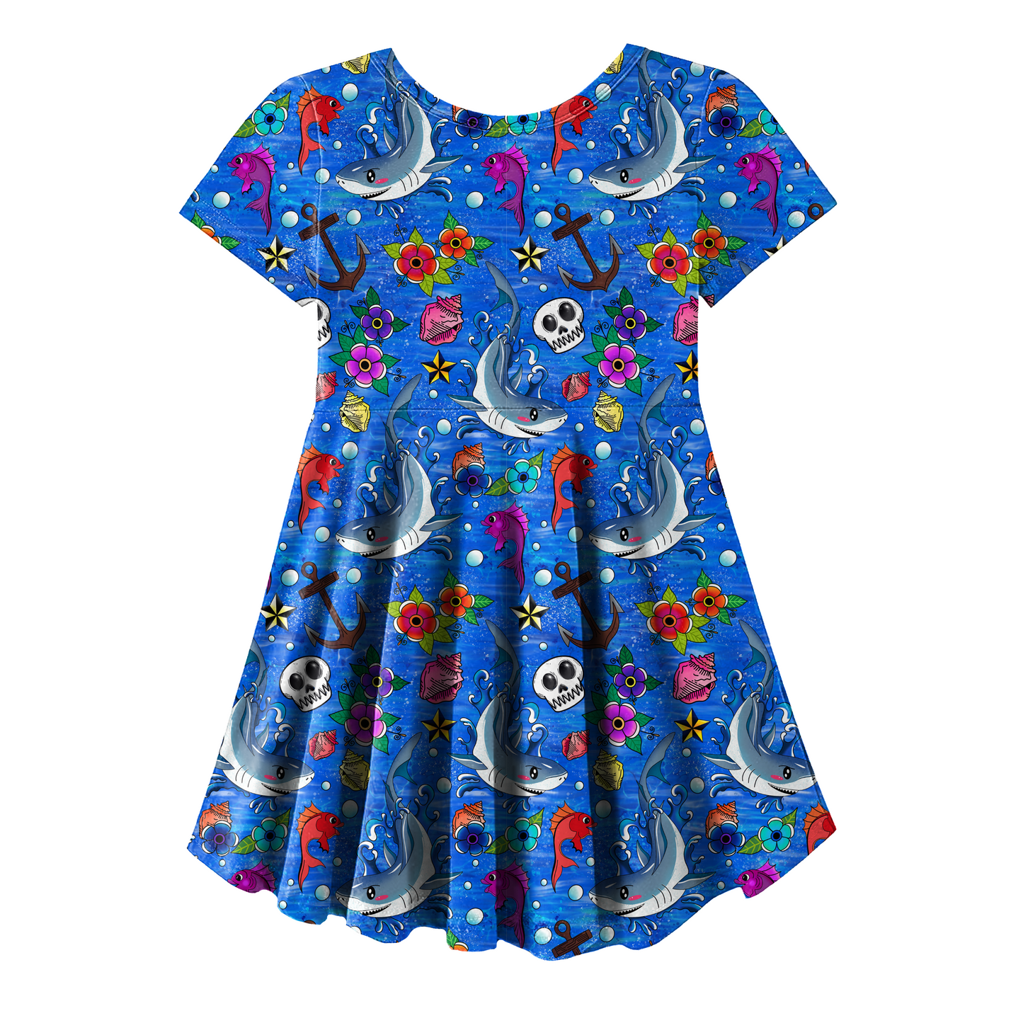 Skater dress - short sleeves, long sleeves, sleeveless