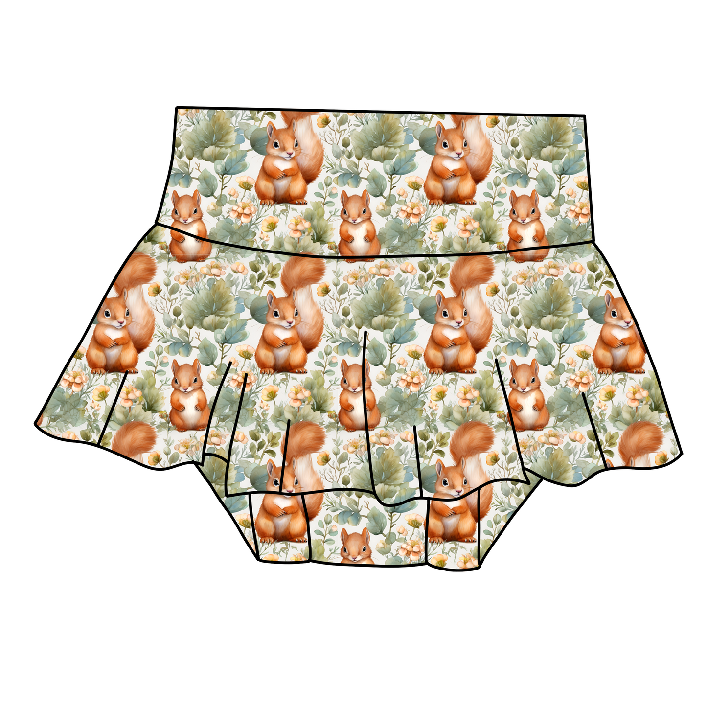 Baby skirted bummies