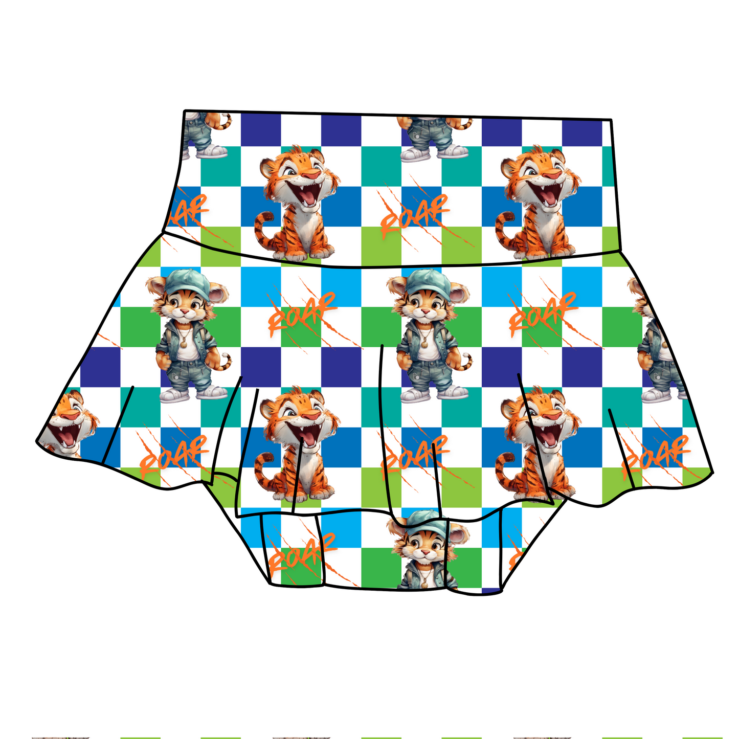 Baby skirted bummies